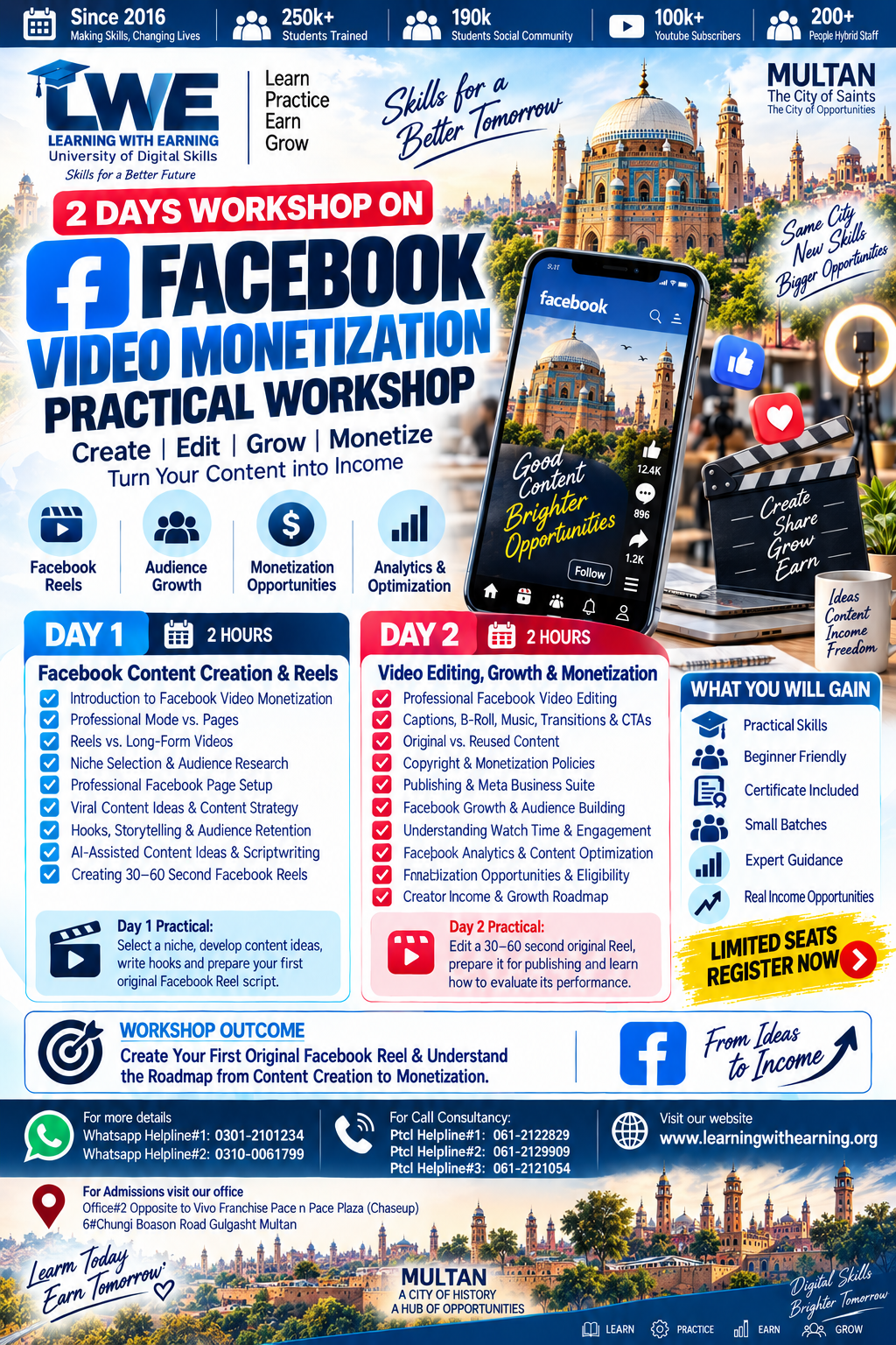 Facebook Video Monetization Practical Workshop