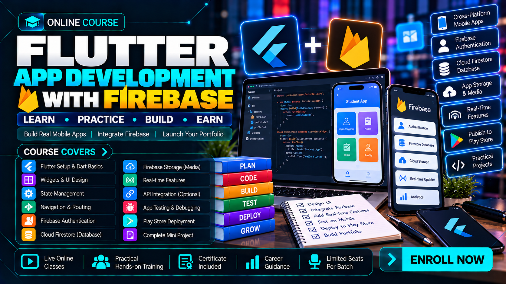 Flutter App Development with Firebase
