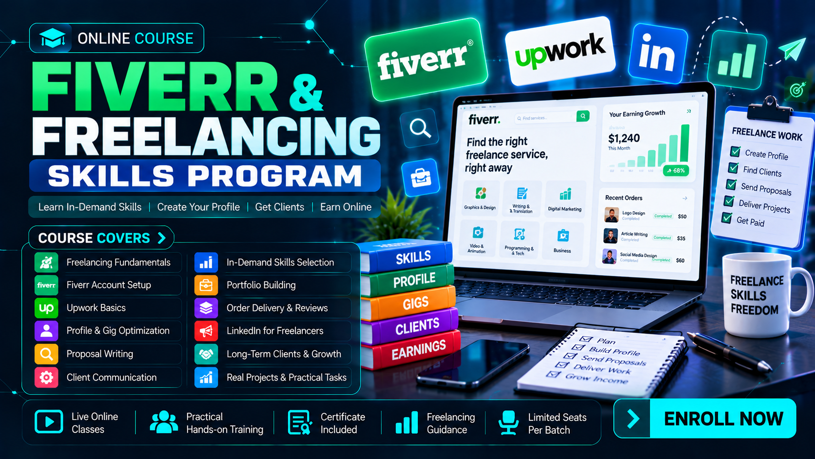 FIVERR & FREELANCING SKILLS PROGRAM