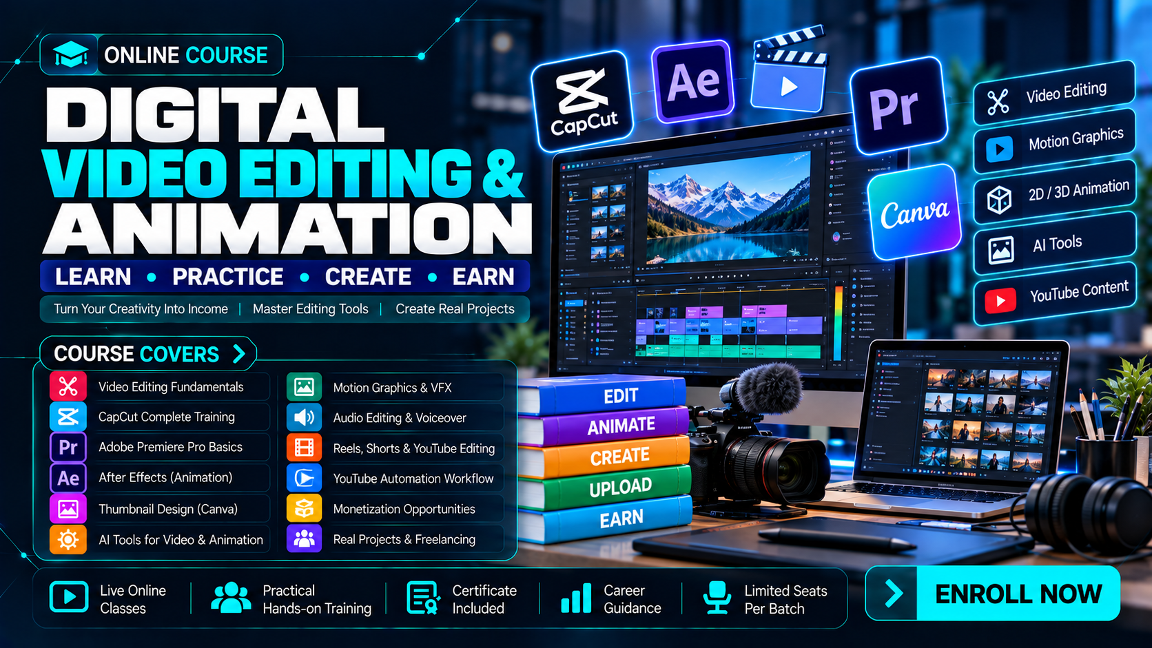 DIGITAL VIDEO EDITING & ANIMATION